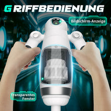 Laden Sie das Bild in den Galerie-Viewer, Doppelter Handgriff 13 Frequenz Vibration 7 Frequenz Einziehbare Masturbation Cups