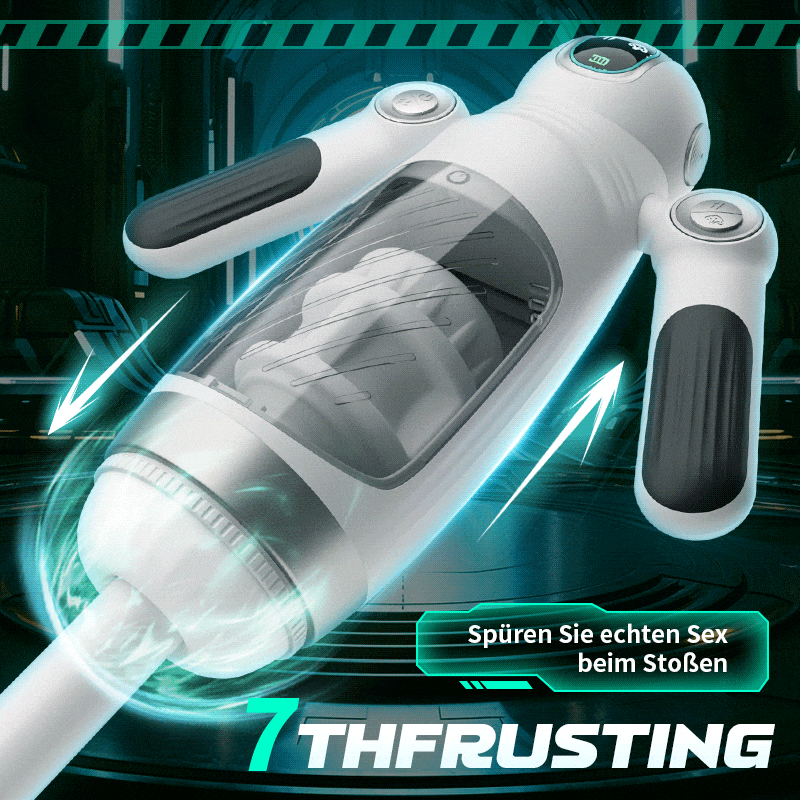 Doppelter Handgriff 13 Frequenz Vibration 7 Frequenz Einziehbare Masturbation Cups