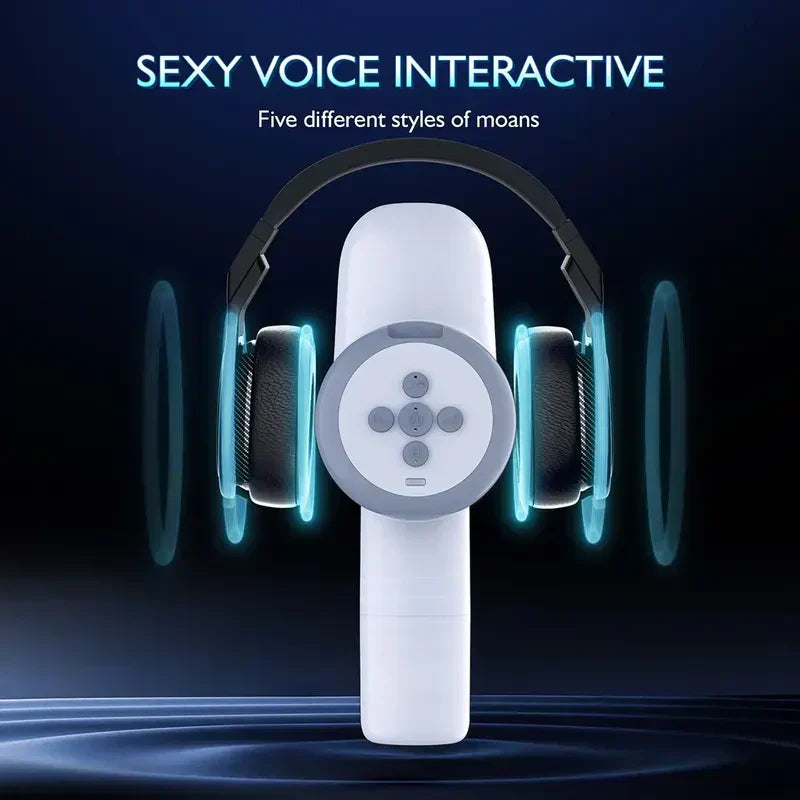 Tragbarer automatischer männlicher Masturbator mit 8 Modi und 9 Geschwindigkeiten, Teleskop-Saugfunktion