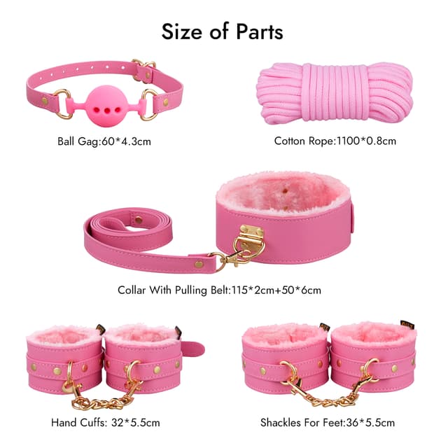 BDSM 11PCS - 11-teiliges Leder-Fesselset