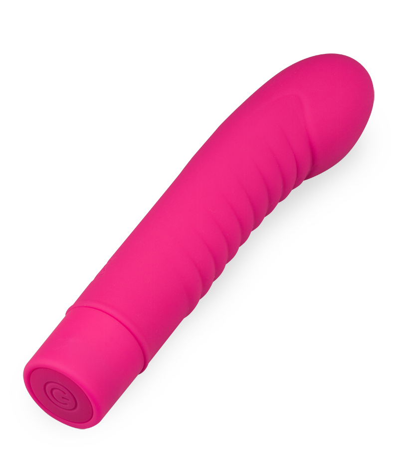 13 cm langer Vibrator mit gerilltem Schaft