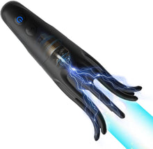 Laden Sie das Bild in den Galerie-Viewer, Elektro Schock Penis Trainer Vibrator mit 10 Vibrationsmodi &amp; 6 Elektrostimulation
