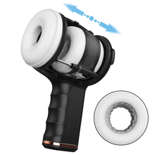 Laden Sie das Bild in den Galerie-Viewer, Aegis - Handheld 8 Vibrating 5 Thrusting Male Masturbtor