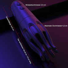 Laden Sie das Bild in den Galerie-Viewer, Elektro Schock Penis Trainer Vibrator mit 10 Vibrationsmodi &amp; 6 Elektrostimulation