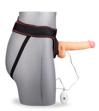 Laden Sie das Bild in den Galerie-Viewer, 20 cm langer Strapon-Vibrator mit 10 Modi