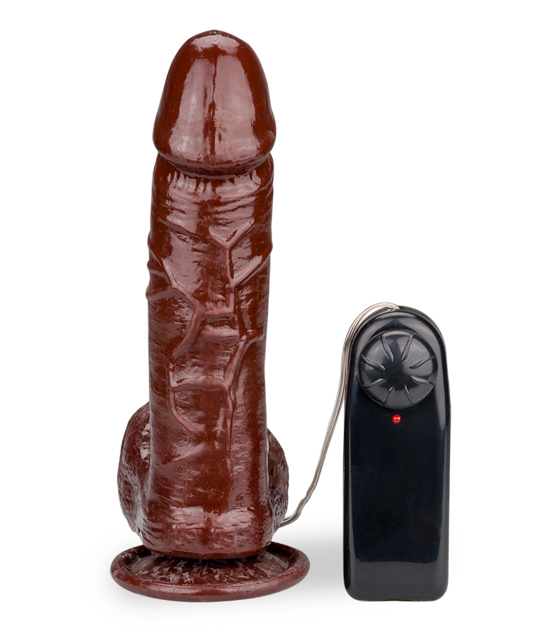 20 cm langer Vibrator mit Saugfuß