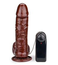 Laden Sie das Bild in den Galerie-Viewer, 20 cm langer Vibrator mit Saugfuß