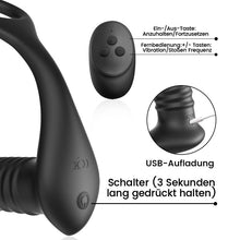 Laden Sie das Bild in den Galerie-Viewer, 【Anfänger】SIEG 3*10 Stoßen Vibrieren Eichel Prostata Vibrator Silikon