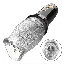 Laden Sie das Bild in den Galerie-Viewer, ORKAN 2 in 1 transparente Version des Automatischer 7 Rotation 7 Vibration Cup Masturbator
