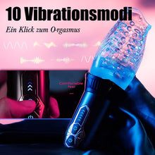 Laden Sie das Bild in den Galerie-Viewer, ORKAN 2 in 1 transparente Version des Automatischer 7 Rotation 7 Vibration Cup Masturbator