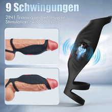 Laden Sie das Bild in den Galerie-Viewer, 【Heiße neue Produkte】ocheffizienter Penisring durch Vibration mit 9 Frequenzen