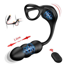 Laden Sie das Bild in den Galerie-Viewer, Mike 9 Thrusting&amp;Vibrating Wearable Prostate Prostate with Cock ring