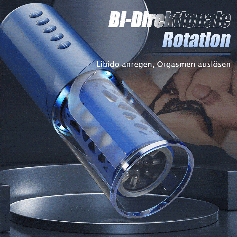 Bluesea 6 Bi-Directional Thrusting Rotation Masturbator mit Suction Base