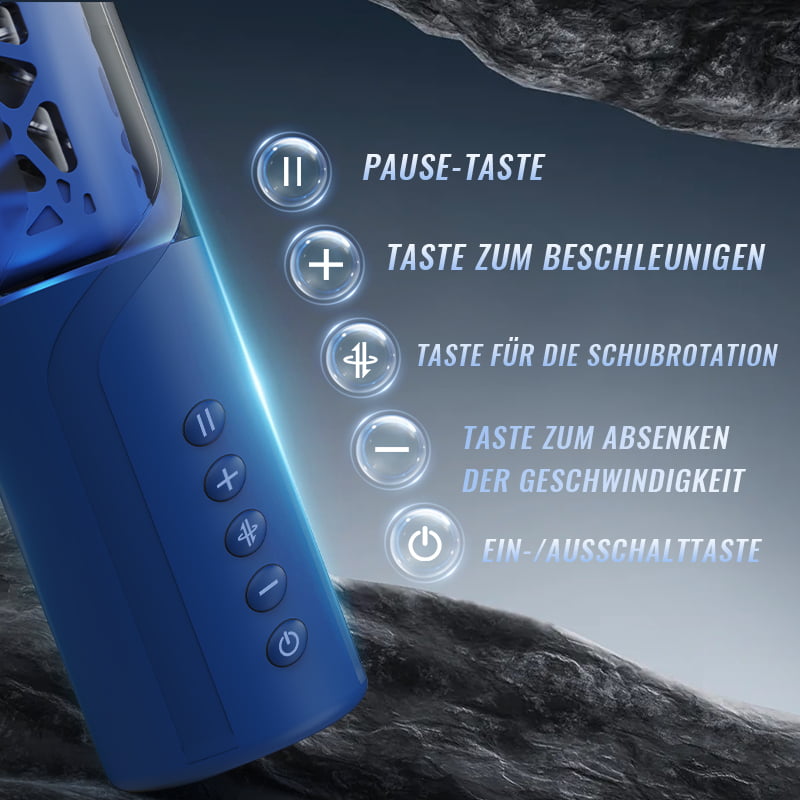 Bluesea 6 Bi-Directional Thrusting Rotation Masturbator mit Suction Base