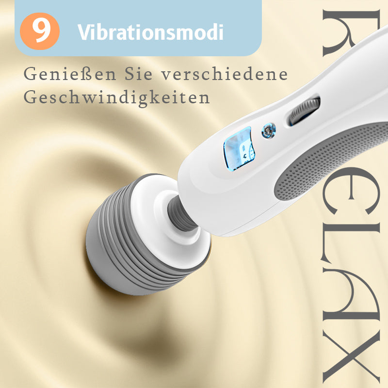 Tragbarer Zauberstab Leichtgewicht mit 8 Vibrationen 9 Geschwindigkeiten Biegsames Massagegerät