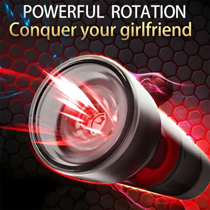 5 Rotierende + 5 Saugen 2-in-1 Masturbation Cup Penis Pumpe