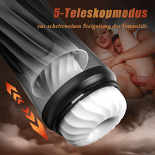 Laden Sie das Bild in den Galerie-Viewer, Rocket Cup Masturabtor 3 Rotierend 5 Vibrierend Dehnbar &amp; Heizen