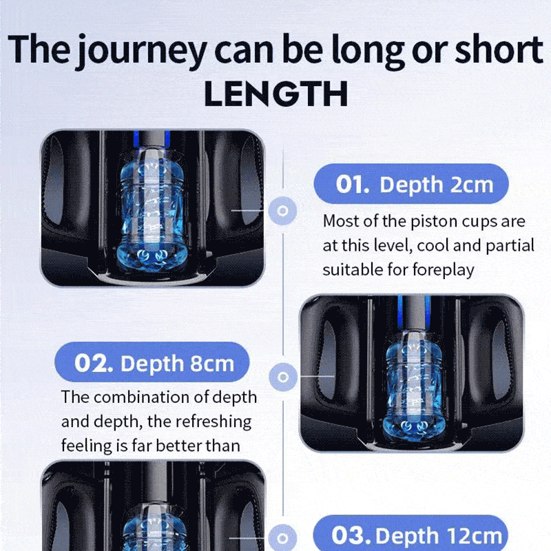 LETEN Masturbator mit 10 stoßenden Hochgeschwindigkeits und Telefonhalter