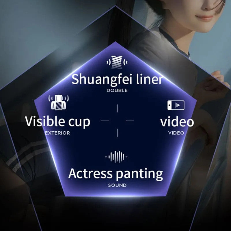 LETEN Masturbator mit 10 stoßenden Hochgeschwindigkeits und Telefonhalter