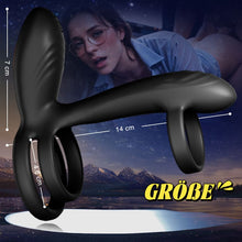 Laden Sie das Bild in den Galerie-Viewer, Warren - Premium-Penisring mit 10 Rotationen + 10 Vibrationen