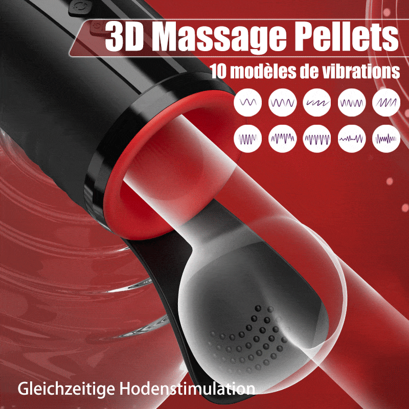 Kavallerist-10 Vibration 5 Oral Lutschen 3 Twisting Spinning Glans Training + Masturbation