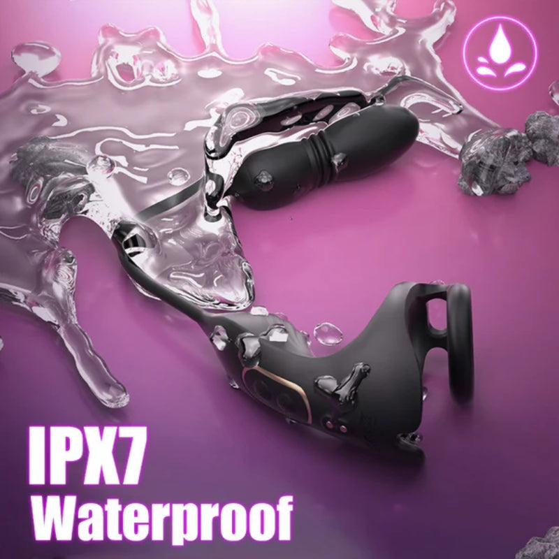 Prostata-Massagegerät mit 9 Stoß- und Vibrationsstufen und Hodenstimulator