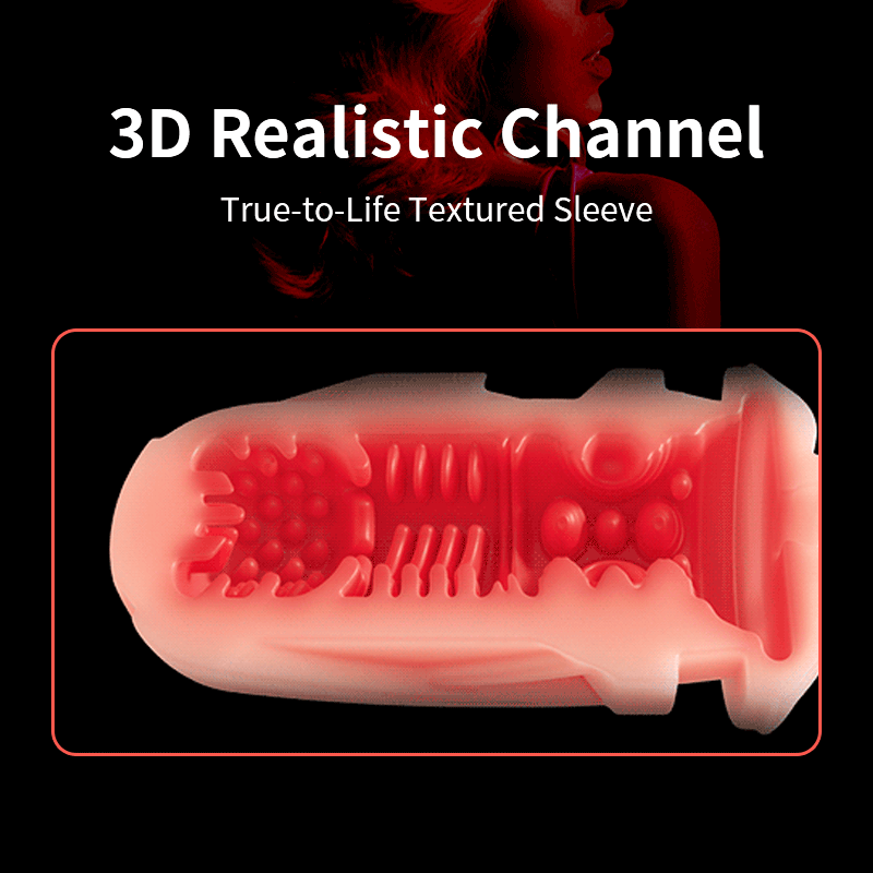 Leten ThundercoreX 6 Stoßbewegungen Infrarot Beheizter Realistischer Vaginal