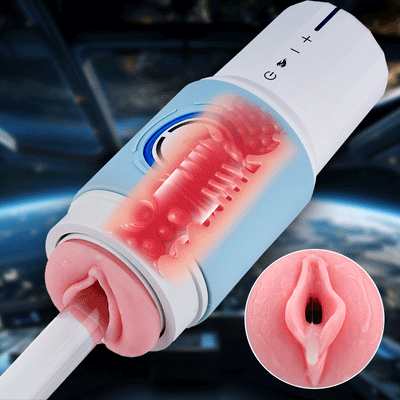 Leten ThundercoreX 6 Stoßbewegungen Infrarot Beheizter Realistischer Vaginal