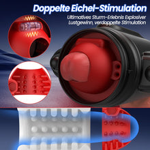 Laden Sie das Bild in den Galerie-Viewer, Sturmwirbel - 5-frequenz Wasserspray + 10-frequenz Vibration + 5-frequenz Rotation, Doppelte Eichelstimulation, Zweifach