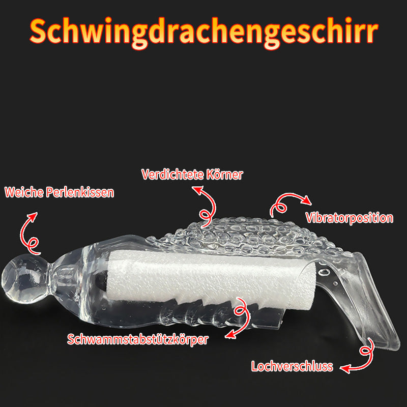 Vibrierende Penishülle mit Sperrring – Noppen & feste Spitze für gezielte Stimulation