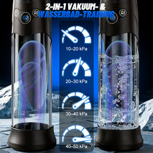 Laden Sie das Bild in den Galerie-Viewer, BathFun Pro - KI-druckgesteuerte 9-stufige Vakuum-Trainingspumpe mit LCD-Echtzeit-Druckanzeige, 58 dB Pumpe