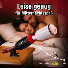 Laden Sie das Bild in den Galerie-Viewer, Stella - 2-in-1 stoßende beheizte Paar-Sexmaschine mit Fernbedienung