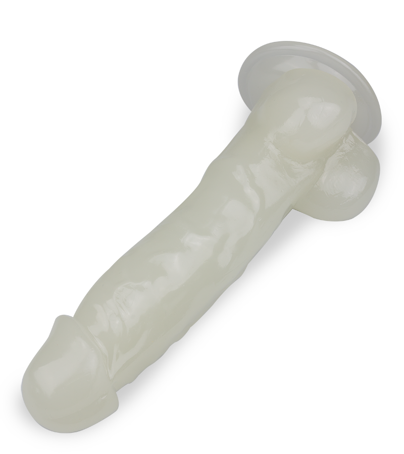 22,5 cm langer phosphoreszierender Saugnapf-Dildo Lumino