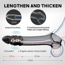 Laden Sie das Bild in den Galerie-Viewer, Elektrischer Realistisch Penishülle mit Leistungsstarke Einzelfrequenz Vibration