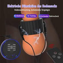 Laden Sie das Bild in den Galerie-Viewer, Elektrische Penisringe Elektro Schock Penis Trainer mit Host und Penis-Elektroden-Ring