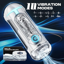 Laden Sie das Bild in den Galerie-Viewer, Automatischer Masturbatoren Penis Stroker Blowjob mit 10 Vibrations &amp; Saug und Heizmodi