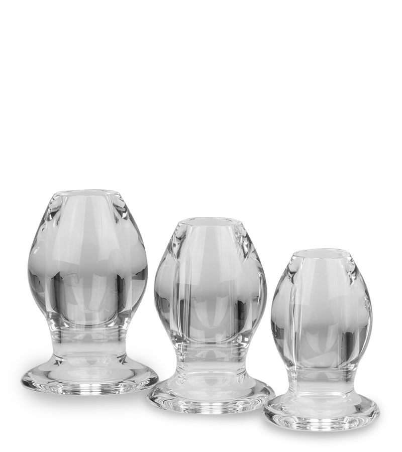 3 hohle Buttplugs im Set Quory