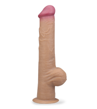 Laden Sie das Bild in den Galerie-Viewer, 33 cm langer Saugnapf-Dildo aus Silikon mit Griff