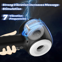 Laden Sie das Bild in den Galerie-Viewer, Elektrischer Masturbator Automatische mit Vibration und Teleskopfunktion