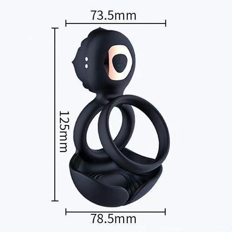Männliche Blumenform Penisring Hoden Vibrierendes Sexspielzeug mit 10 Vibrationsmodi Penisring Vibrator Massage Penis Hoden Langanhaltende Erektion Sexspielzeug für Männer Paare