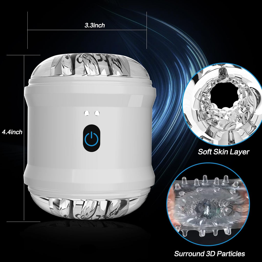 Automatische Elektrischer Masturbator Cup mit Starker 10 Saug und Vibrationsmodi