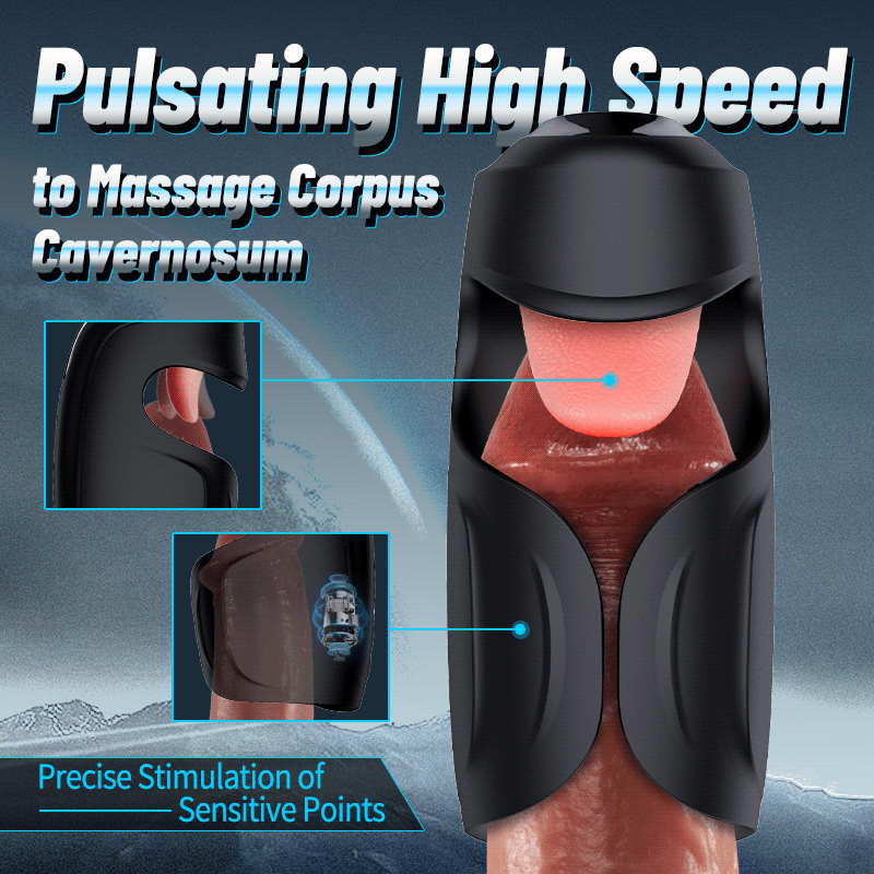 Explorer - Licking Vibrating Adjustable Male Glans Trainer