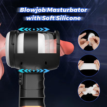 Laden Sie das Bild in den Galerie-Viewer, Elektrischer Masturbator Automatische mit Vibration und Teleskopfunktion