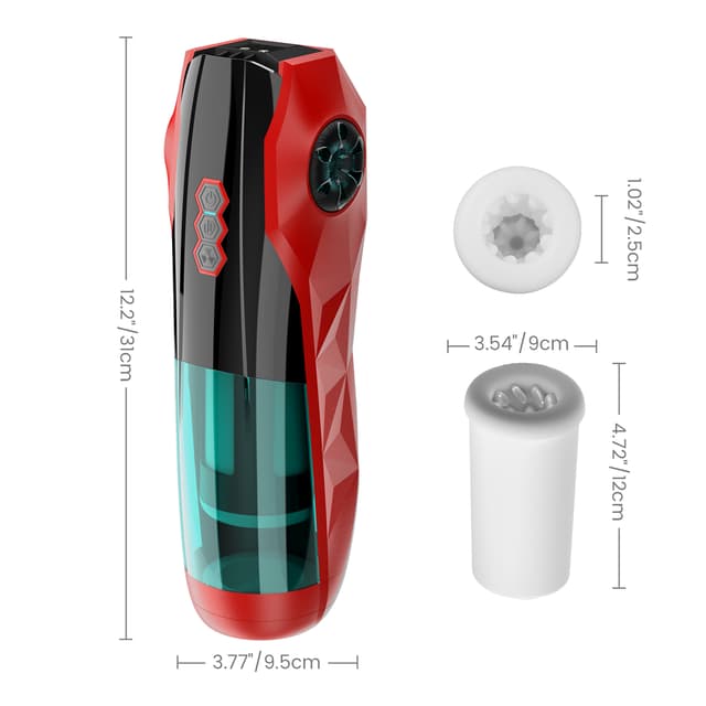 Red Racer - 10 Rotating Thrust Masturbator