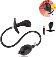 Laden Sie das Bild in den Galerie-Viewer, Aufblasbarer Butt Plug Prostata Massagegerät mit Metallport, Anal Sex Toy für Anfänger Fortgeschrittene Anal Plug für Männer Frauen Prostata Vagina Stimulation