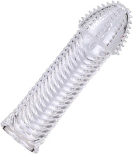 Laden Sie das Bild in den Galerie-Viewer, 4er Pack Dick Sleeve - Silikon Transparente Wiederverwendbare Peniskondome für Intensive Stimulation Penishülle für Penisverlängerung und Erektionsverbesserung