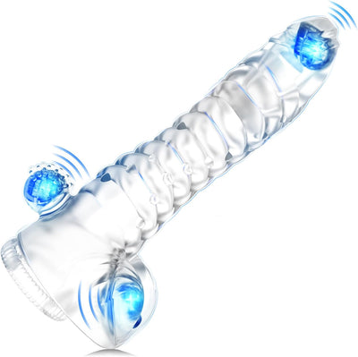 Dildo Vibrator mit 10 Vibrationmodi und Fernbedienung Analvibrator Buttplug Klitorisstimulator G-Punkt-Prostata-Stimulator Klitoris-Massagegerät Analdildo für Frauen Männer Paare