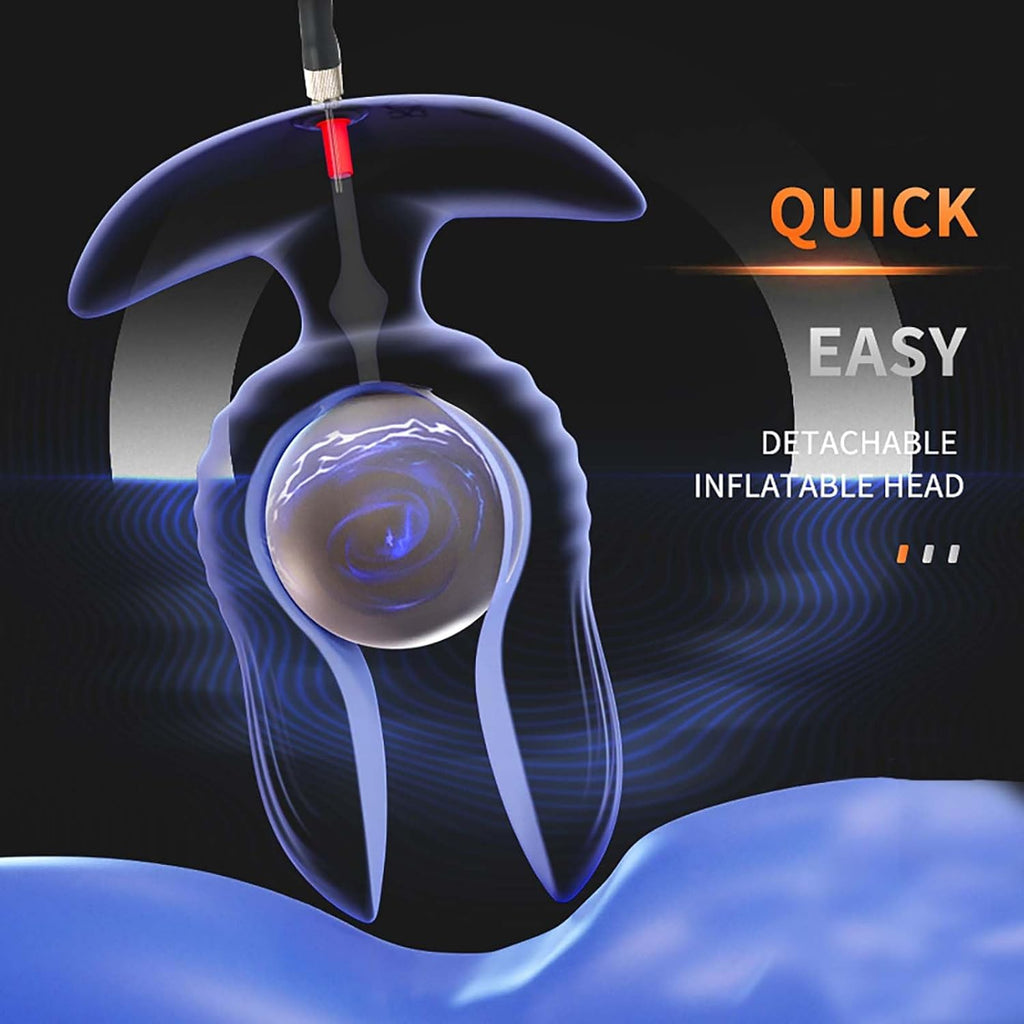 Aufblasbarer Analplug mit 10 Vibrationsmodi Vibrator Anal Dildo Riesige Butt Plug Anal Expansion Sex Spielzeug Männlichen Prostata-massagegerät anal vibrator