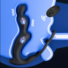 Laden Sie das Bild in den Galerie-Viewer, 3 Motoren Analvibratoren für Mann Prostata Stimulation mit Penisring Anal Plug Sexspielzeug Vibrator Dildo Vibratoren Silikon Sex Toy Sex Spielzeug für die Männer Frau