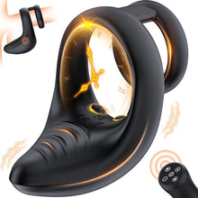 Laden Sie das Bild in den Galerie-Viewer, Penisring Perineum Prostata Stimulation Männer, Vibratorensets Sex Spielzeug Für Die Männer Penisringe, Vibrator Mit Fernbedienung Dual Cockring Massagegerät, Sexspielzeug Für Paare Extrem Sex